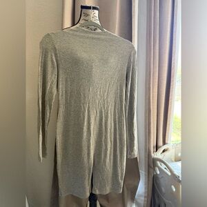 Naked wardrobe Gray Women's Long Sleeve shorts jumpsuit